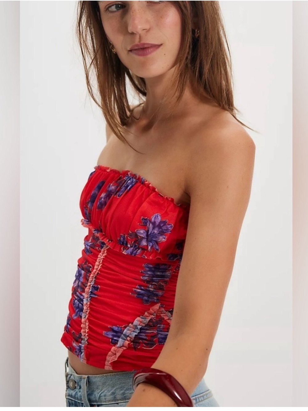 *NWOT* Free People Scottie Printed Tube Top